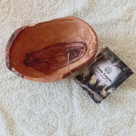 Other - Italian Arte Legno handcrafted Olive Wood Bowl